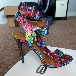 Multi-Colored Heel, NEVER WORN